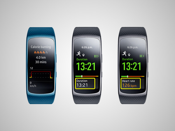 Monitors calories burnt and heart rate