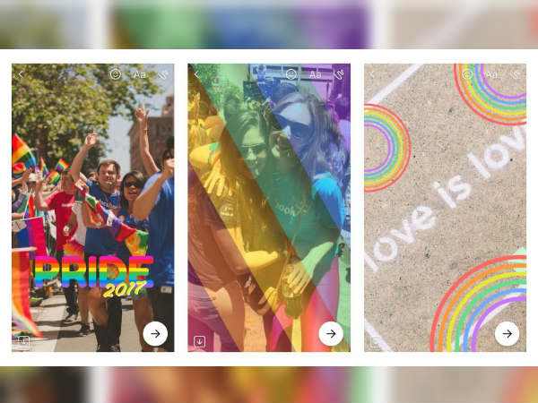 Pride-theme effects in the Messenger Camera