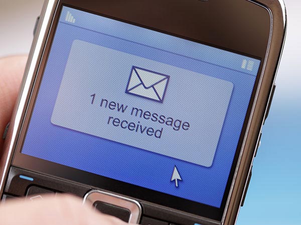 Concept of SMS and cell phones 