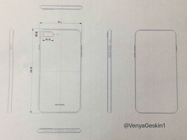 Purported schematics of the iPhone 8 and iPhone 7s Plus leaked 