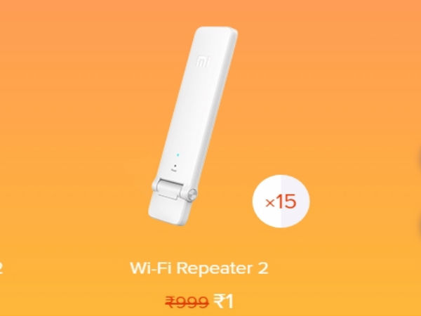 Rs 1 Rupee sale on Mi Wi-Fi Repeater 2