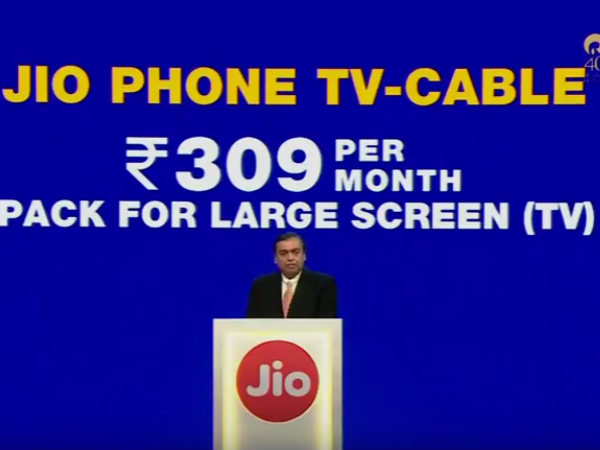 Jio Phone TV-Cable