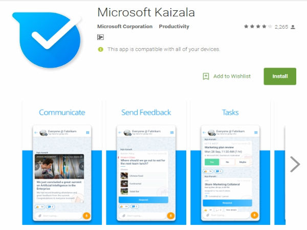Microsoft unveils Kaizala app in India