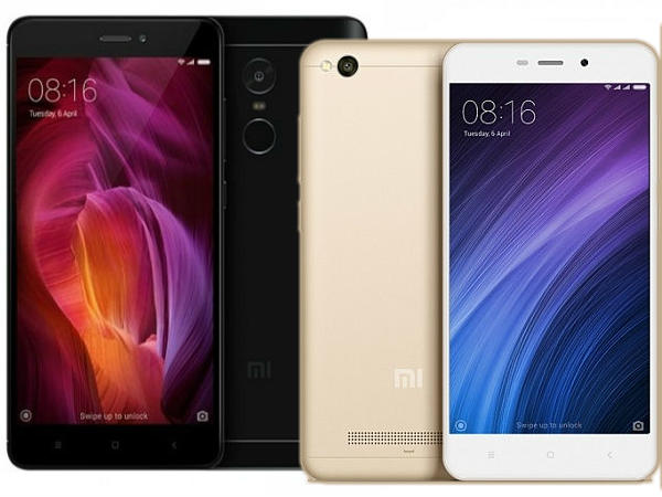 Xiaomi Redmi 4, Redmi 4A, Redmi Note 4 India Pre-Orders Today