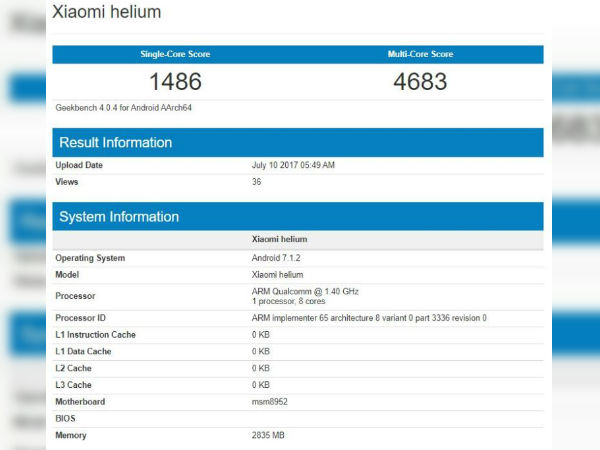 New variant of Mi Max 2 with 3GB RAM and Snapdragon 617 coming soon?