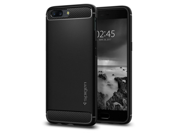 Spigen Rugged Armor Premium TPU Back Cover Case for OnePlus 5