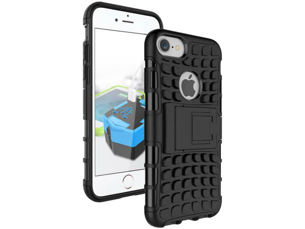 Flipkart SmartBuy Back Cover for Apple iPhone 7 Plus  (Space Black, Shock Proof, Rubber, Plastic)