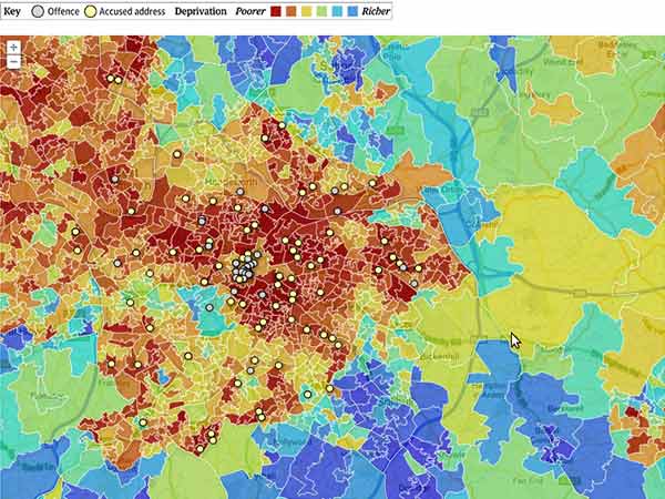 Maps geographic data