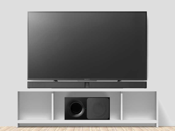 Wireless subwoofer for easy setup