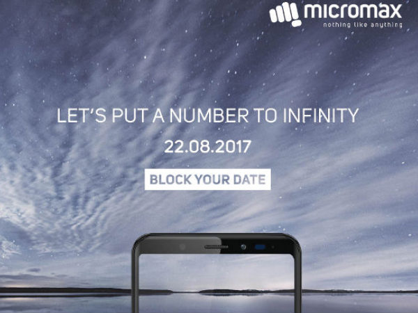 Micromax Canvas Infinity series phones to be launched on August 22