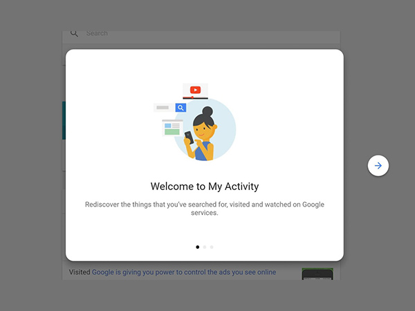What all can you do with My Activity settings on Google