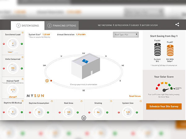 MYSUN launches an easy to use rooftop solar calculator