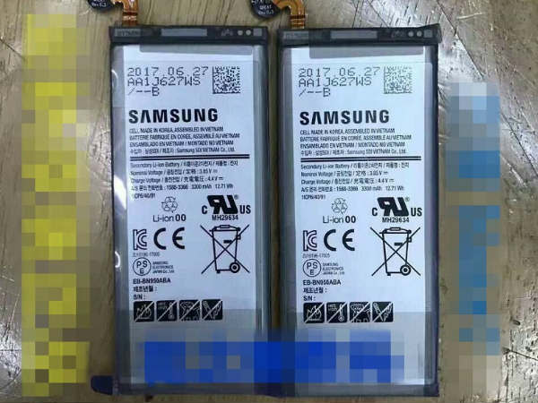 Samsung Galaxy Note 8 to be powered by 3300mAh battery Samsung Galaxy Note 8 to be powered by 3300mAh battery