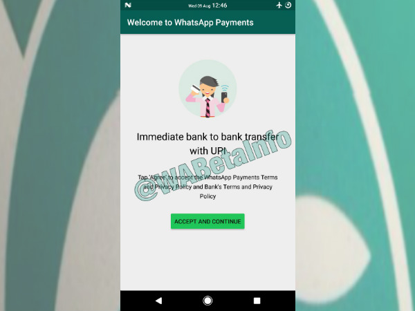 WhatsApp Android beta versions add UPI payment options & photo filters