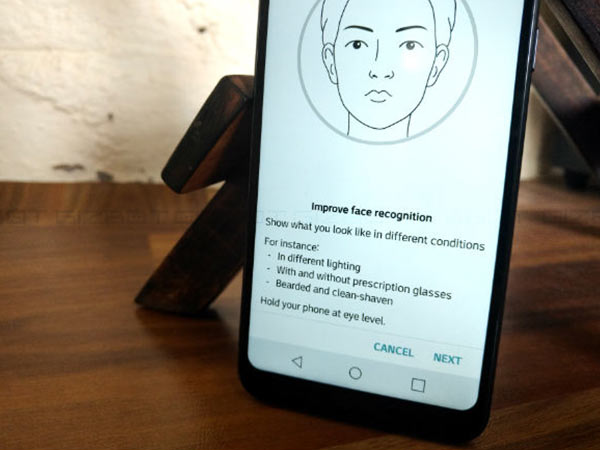 No Fingerprint scanner, instead you get Face Recognition 