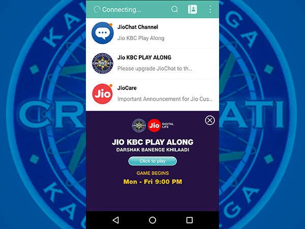 How to register for JioKBC Play Along?