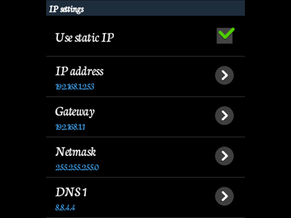 Change IP address of your phone