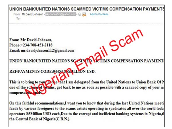 Nigerian email scam