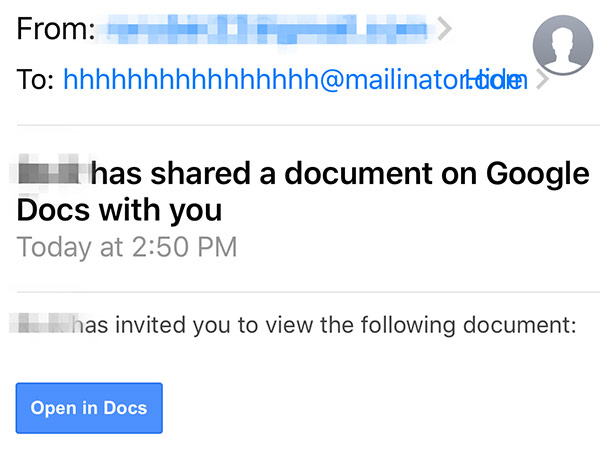 Don't click on attachments