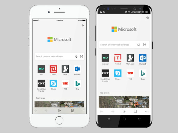 Microsoft introduces Edge browser for Android and iOS platforms Microsoft introduces Edge browser for Android and iOS platforms