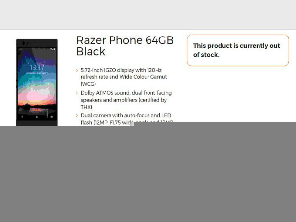 Razer gaming smartphone to come with 8GB RAM, dual cameras and more
