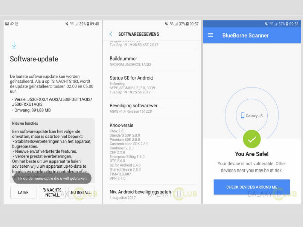 Samsung Galaxy J5 (2017) new update now brings Blueborne fix