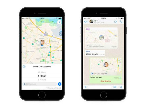 WhatsApp brings the live location sharing feature to Android and iOS WhatsApp brings the live location sharing feature to Android and iOS