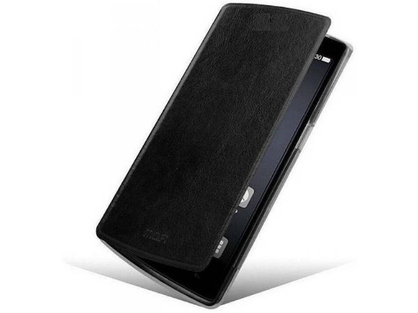 PMB Flip Cover for Oppo F5  (Charkoal Black Flip, Artificial Leather)