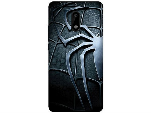 MSC Half Black Spiderman Logo 3D Printed Designer Hard Back Case Cover For Nokia 6 (Multicolor)