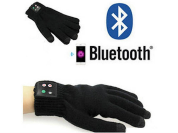 Shrih Bluetooth Handy Phone Gloves  (M Black)