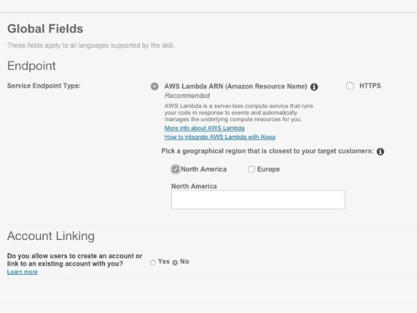 Step 4: Connect Your Voice User Interface To Your Lambda Function