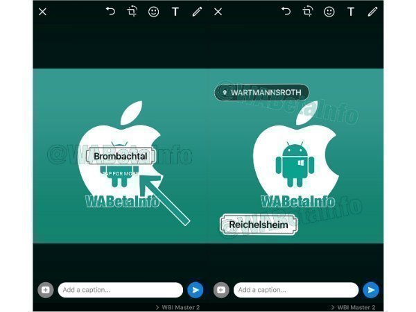WhatsApp likely tests location sticker for iOS