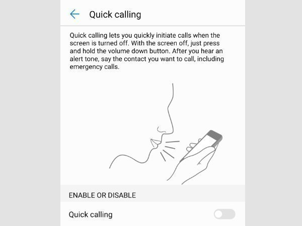 Quick Call / Voice Control