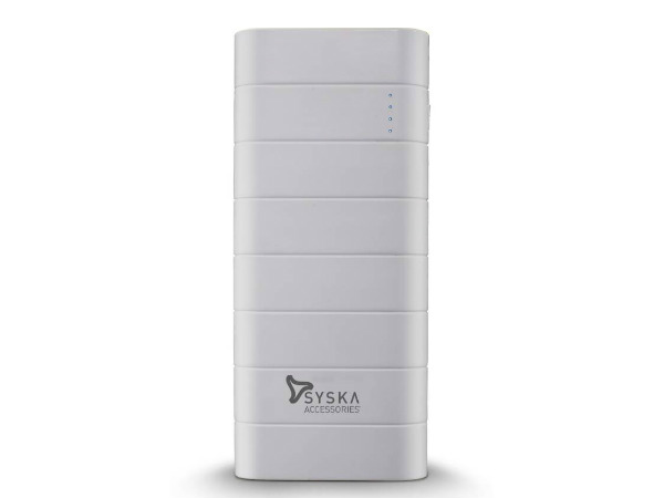 55% off on Syska Power Boost 100 10000 mAh Power Bank  (White, Lithium-ion)