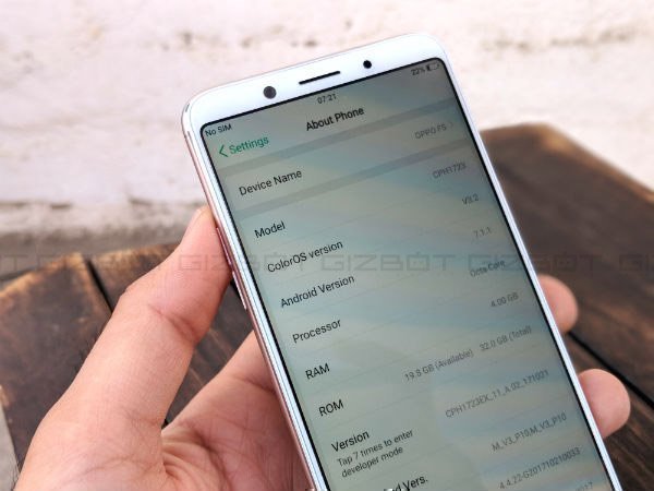 Specifications: What OPPO F5 has to offer?