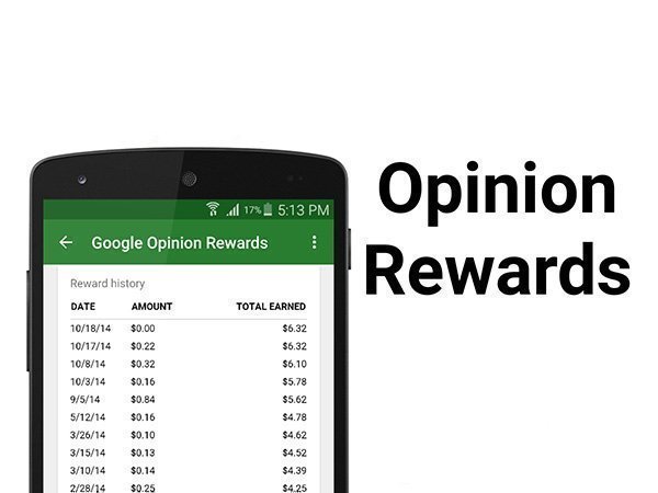 Google Opinion rewards