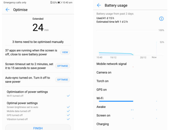 What does our Battery tests revealed?