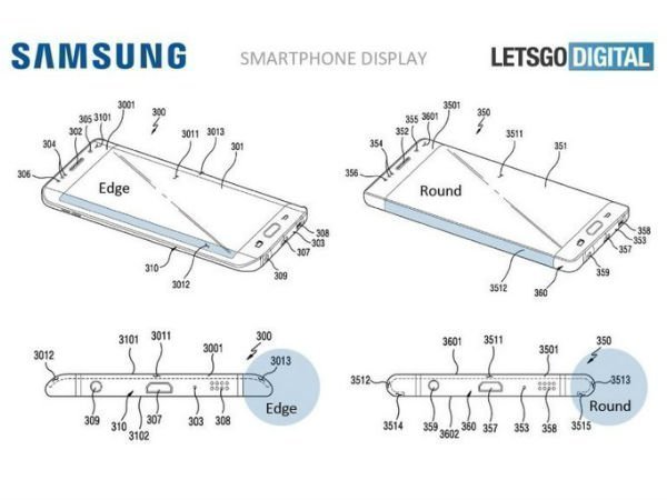 Samsung files patent for a smartphone with fully curved display Samsung files patent for a smartphone with fully curved display