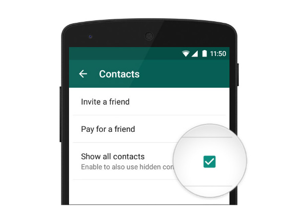 No option for Show All Contacts 