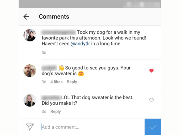  Don't ignore comments