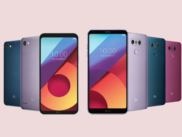 LG G6 and LG Q6 color variants 