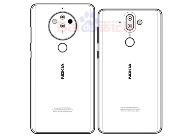 Nokia 10 sketch with penta-lens camera module leaks