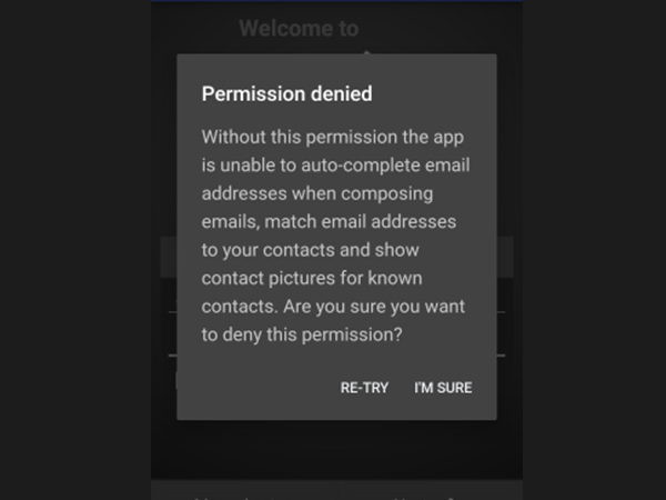 Permission to the apps without checking