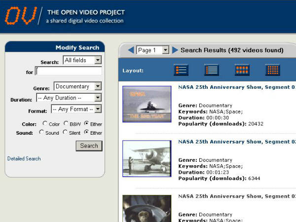 The Open Video Project: