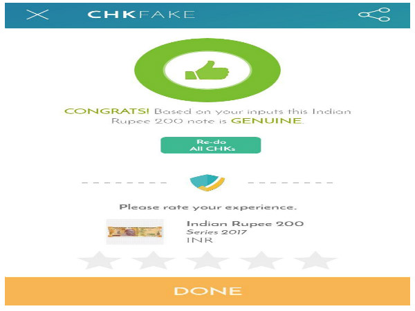 App to verify currency notes rolled out by Chkfake