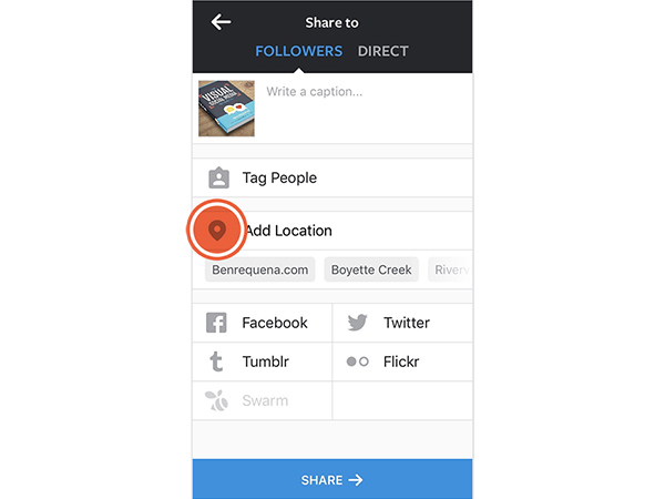 Is it safe to share location-tagged photos on Instagram?