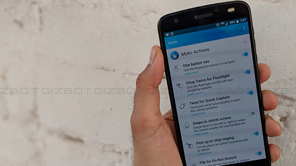 Moto Actions are intelligent and useful