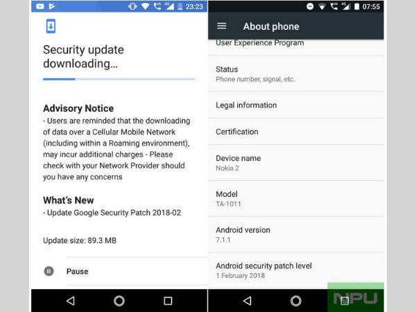 Nokia 2 starts receiving new update in India