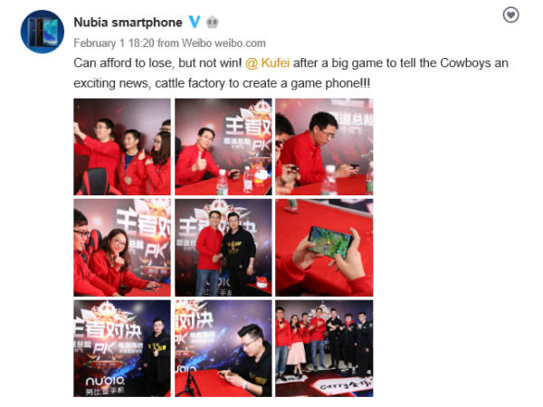 Nubia working on a gaming smartphone confirms CEO