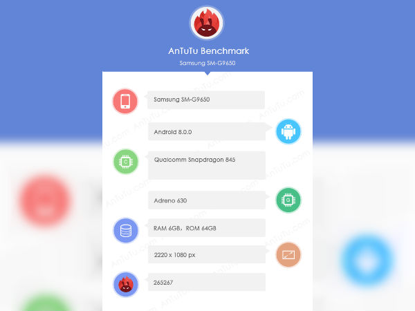 Samsung Galaxy S9+ spotted on AnTuTu with Snapdragon 845, 6GB RAM 